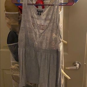 Torrid lace babydoll shirt